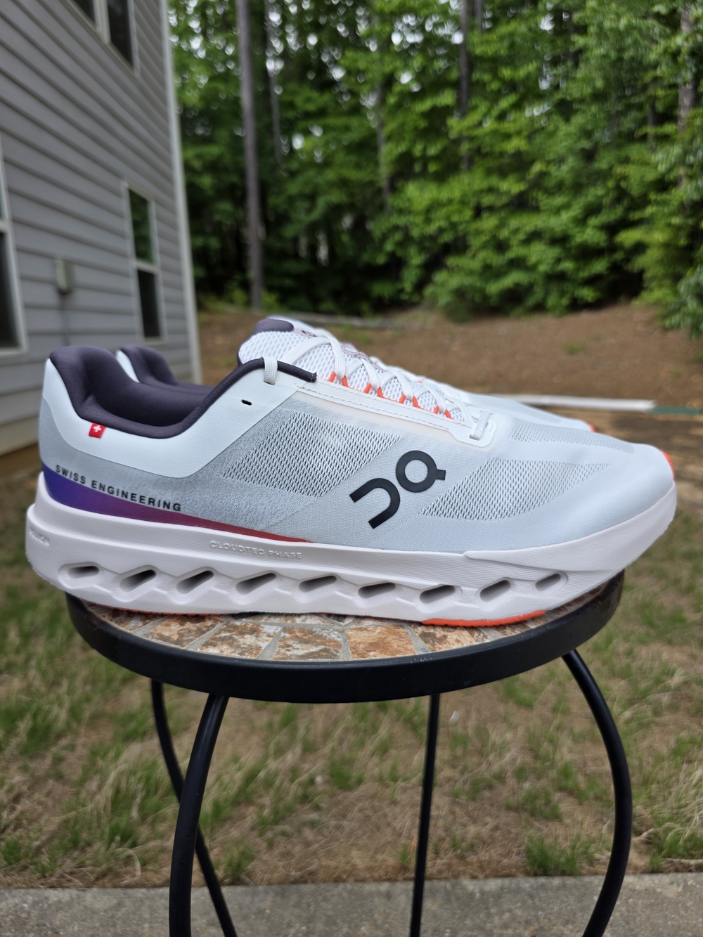 On Cloudsurfer Next 3ME30020256 White/Flame Running Shoes Men Size 15 Worn 1x